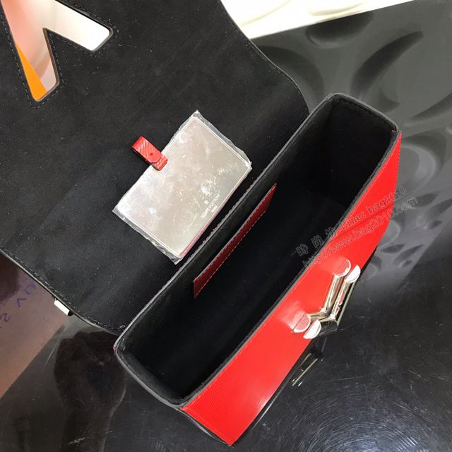 LV包 LV女包 50282粉肩帶 Twist手袋 短鏈手柄 LV單肩斜挎女包  ydh3164